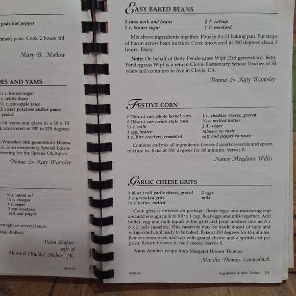 Shofner Lutheran Chapel Bicentennial Cook Book 08 Recipe Bedford County Tennesse - Picture 7 of 10